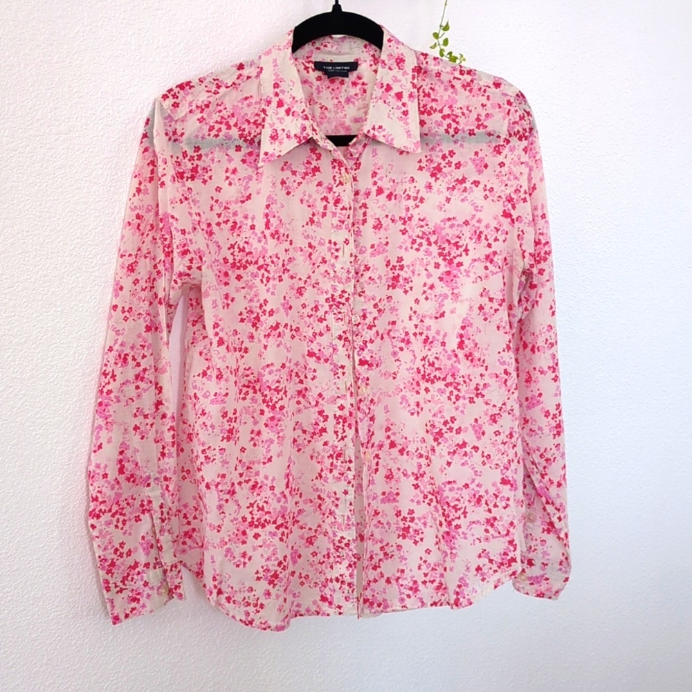 Limited Long Sleeve Floral Button Down Top